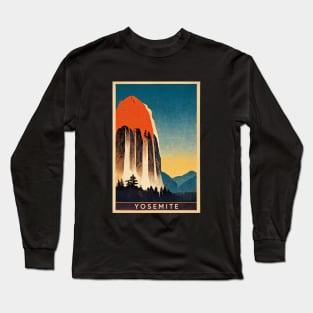 Yosemite National Park Retro Long Sleeve T-Shirt